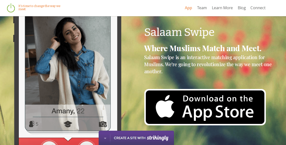 app download CTA on a website app download CTA on a website